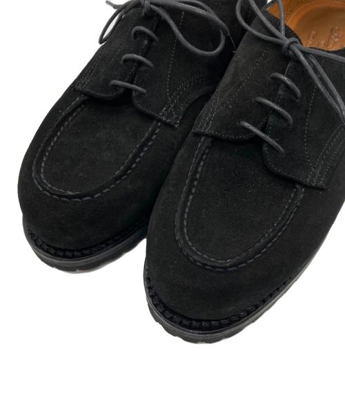 Jalan Sriwijaya（ジャランスリウァヤ）Jalan Sriwijaya (ジャランスリウァヤ) ブラックスエード Uチップ シューズ ブラック サイズ:8の古着・服飾アイテム