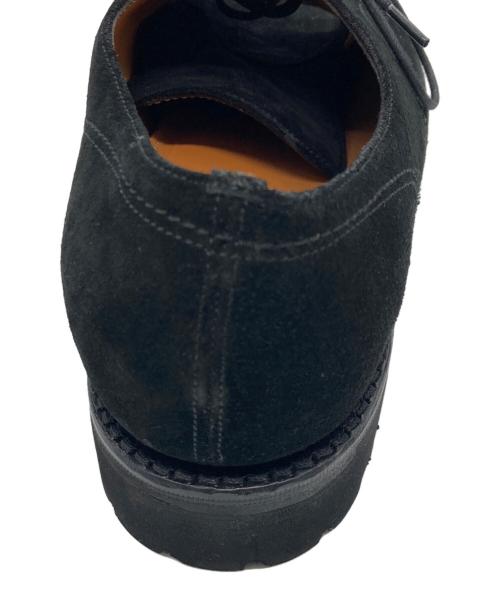 Jalan Sriwijaya（ジャランスリウァヤ）Jalan Sriwijaya (ジャランスリウァヤ) ブラックスエード Uチップ シューズ ブラック サイズ:8の古着・服飾アイテム