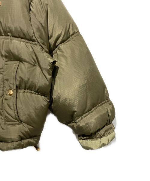 CELINE（セリーヌ）CELINE (セリーヌ) クロップドトリオンフダウンジャケット オリーブ サイズ:34の古着・服飾アイテム