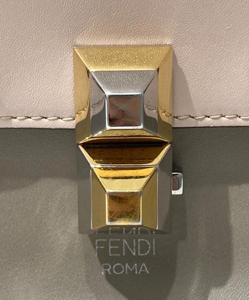 FENDI（フェンディ）FENDI (フェンディ) KAN Iモンスターハンドバッグ ピンク×ブラウン×ブルーの古着・服飾アイテム