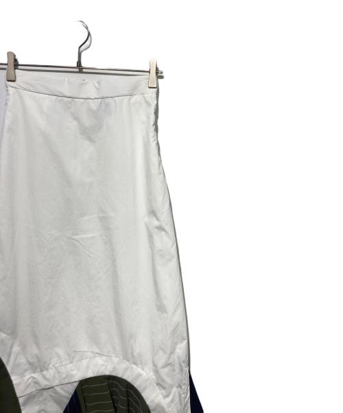 UN3D.（アンスリード）UN3D. (アンスリード) LAYER PARTS SK ホワイト×カーキ サイズ:38の古着・服飾アイテム