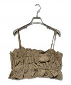 OMMOオーエムエムオー）の古着「CIRCLE LAYERED BUSTIER」｜ベージュ