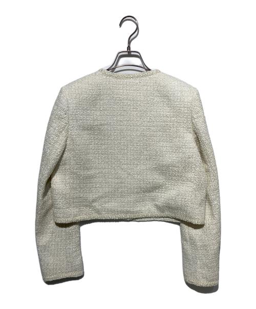 ERADIE（エラディエ）ERADIE (エラディエ) Summer tweed Blaided trim Jacket イエロー サイズ:freeの古着・服飾アイテム