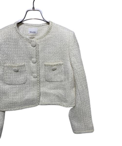 ERADIE（エラディエ）ERADIE (エラディエ) Summer tweed Blaided trim Jacket イエロー サイズ:freeの古着・服飾アイテム