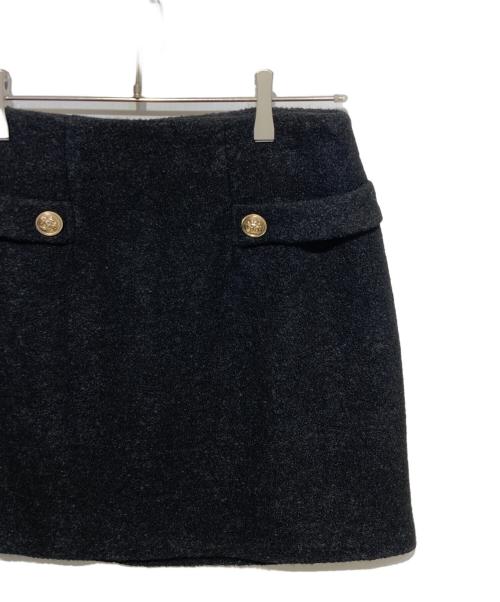 HER LIP TO（ハーリップトゥ）HER LIP TO (ハーリップトゥ) Royal Boucle Mini Skirt ブラック サイズ:Mの古着・服飾アイテム