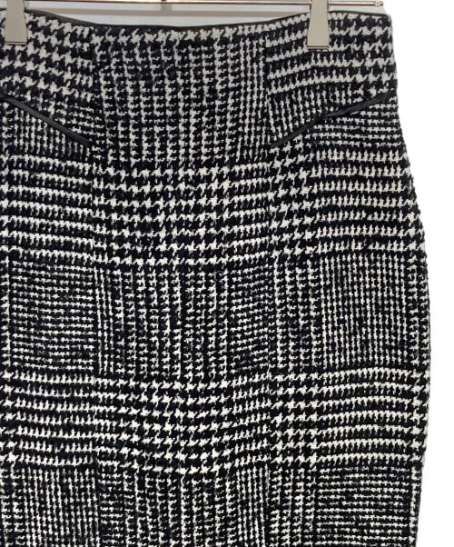 HER LIP TO（ハーリップトゥ）Her lip to (ハーリップトゥ) Hemingway Check Tweed Long Skirt ブラック×ホワイト サイズ:Mの古着・服飾アイテム