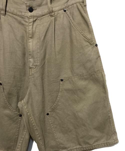 JOURNAL STANDARD relume（ジャーナルスタンダード レリューム）JOURNAL STANDARD relume (ジャーナルスタンダード レリューム) フェードダック ダブルニー ショーツ ベージュ サイズ:Lの古着・服飾アイテム