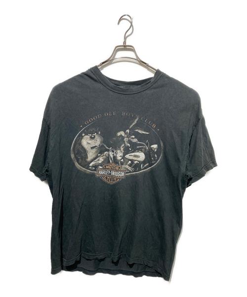 HARLEY-DAVIDSON（ハーレーダビッドソン）HARLEY-DAVIDSON (ハーレーダビッドソン) プリントTシャツ ブラック サイズ:XLの古着・服飾アイテム