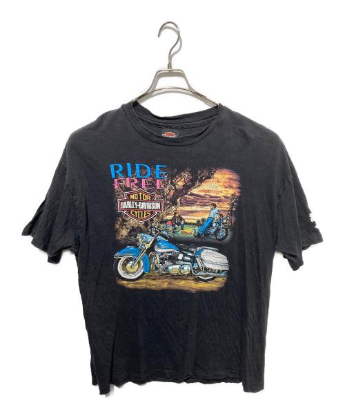 HARLEY-DAVIDSON（ハーレーダビッドソン）HARLEY-DAVIDSON (ハーレーダビッドソン) 90’S プリントTシャツ ブラック サイズ:XLの古着・服飾アイテム