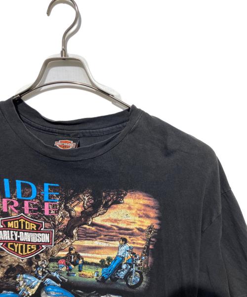 HARLEY-DAVIDSON（ハーレーダビッドソン）HARLEY-DAVIDSON (ハーレーダビッドソン) 90’S プリントTシャツ ブラック サイズ:XLの古着・服飾アイテム