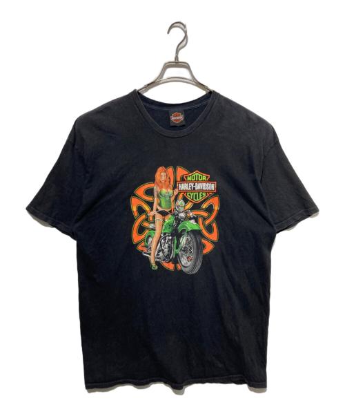 HARLEY-DAVIDSON（ハーレーダビッドソン）HARLEY-DAVIDSON (ハーレーダビッドソン) プリントTシャツ ブラック サイズ:2XLの古着・服飾アイテム
