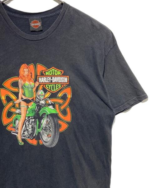 HARLEY-DAVIDSON（ハーレーダビッドソン）HARLEY-DAVIDSON (ハーレーダビッドソン) プリントTシャツ ブラック サイズ:2XLの古着・服飾アイテム
