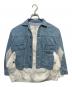 STUMBLY（スタンブリ―）の古着「デニムオーガンジーコンビブルゾン」｜ブルー