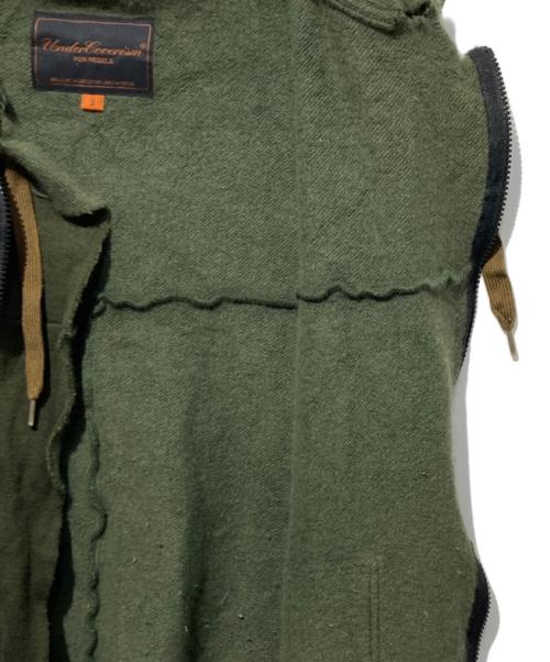 UNDERCOVER（アンダーカバー）UNDERCOVER (アンダーカバー) フーデッドジップベスト カーキ サイズ:2の古着・服飾アイテム
