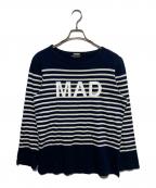UNDERCOVERアンダーカバー）の古着「MAD STORE ロングスリーブカットソー」｜ネイビー×ホワイト