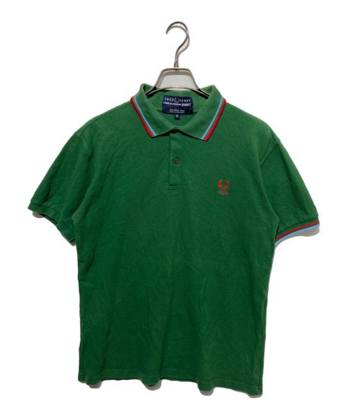 FRED PERRY（フレッドペリー）FRED PERRY (フレッドペリー) COMME des GARCONS SHIRT (コムデギャルソンシャツ) ポロシャツ グリーン サイズ:Ｓの古着・服飾アイテム
