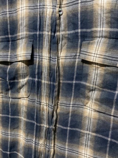 UNDERCOVER（アンダーカバー）UNDERCOVER (アンダーカバー) 半袖オンブレチェックシャツ ブラウン サイズ:3の古着・服飾アイテム