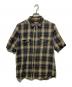 UNDERCOVER（アンダーカバー）の古着「半袖オンブレチェックシャツ」｜ブラウン