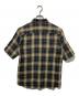 UNDERCOVER (アンダーカバー) 半袖オンブレチェックシャツ ブラウン サイズ:3：11000円