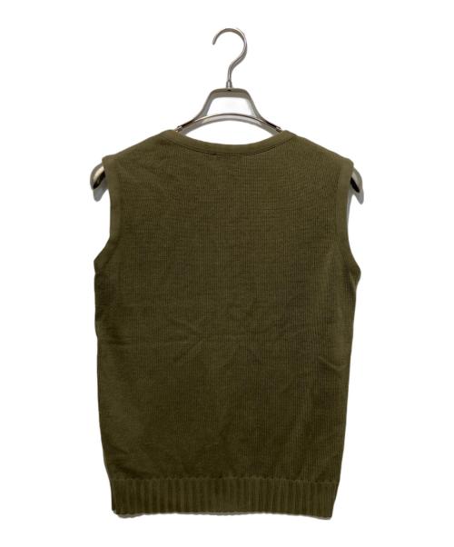 HELMUT LANG（ヘルムートラング）HELMUT LANG (ヘルムートラング) ニットベスト カーキ サイズ:Sの古着・服飾アイテム