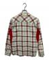 UNDERCOVERISM (アンダーカバーイズム) ダメージ加工チェックシャツ グリーン×レッド サイズ:2：9000円