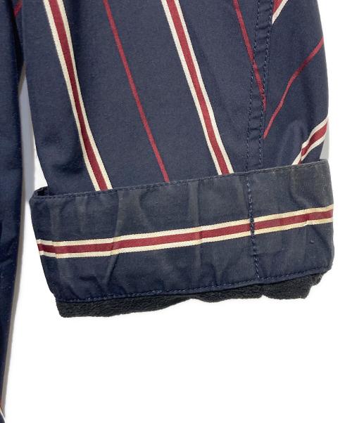 FRED PERRY（フレッドペリー）FRED PERRY (フレッドペリー) STRIPED SHORT FISHTAIL PARKA ネイビー サイズ:Sの古着・服飾アイテム