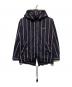 FRED PERRY（フレッドペリー）の古着「STRIPED SHORT FISHTAIL PARKA」｜ネイビー