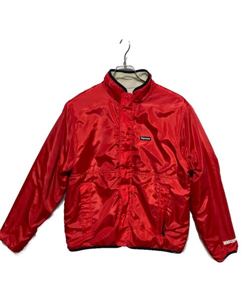 SUPREME（シュプリーム）SUPREME (シュプリーム) Reversible Logo Fleece Jacket ホワイト×レッド サイズ:Mの古着・服飾アイテム