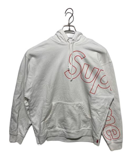 SUPREME（シュプリーム）SUPREME (シュプリーム) Reflective Hooded Sweatshirt ホワイト×レッド サイズ:Sの古着・服飾アイテム
