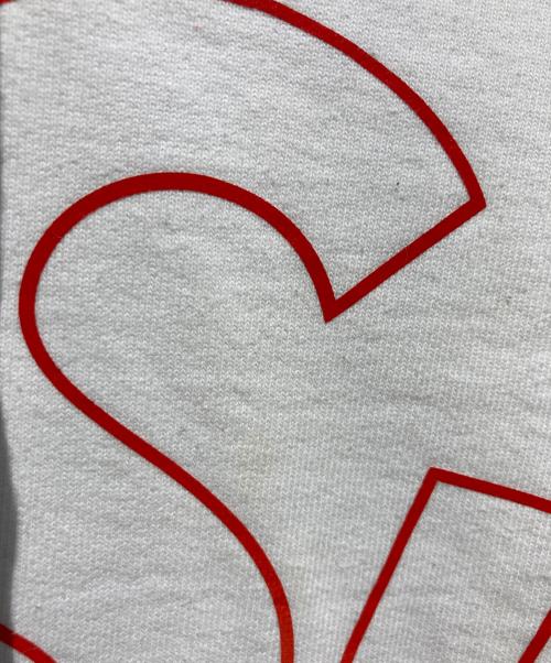 SUPREME（シュプリーム）SUPREME (シュプリーム) Reflective Hooded Sweatshirt ホワイト×レッド サイズ:Sの古着・服飾アイテム