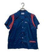 Hiltonヒルトン）の古着「ボーリングシャツ」｜ネイビー