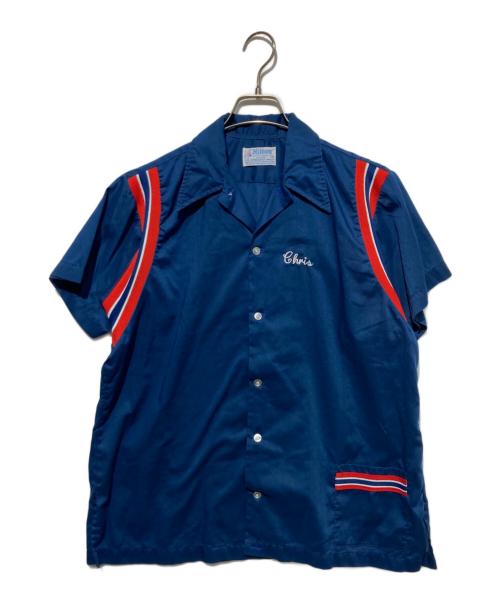 Hilton（ヒルトン）Hilton (ヒルトン) ボーリングシャツ ネイビー サイズ:38の古着・服飾アイテム
