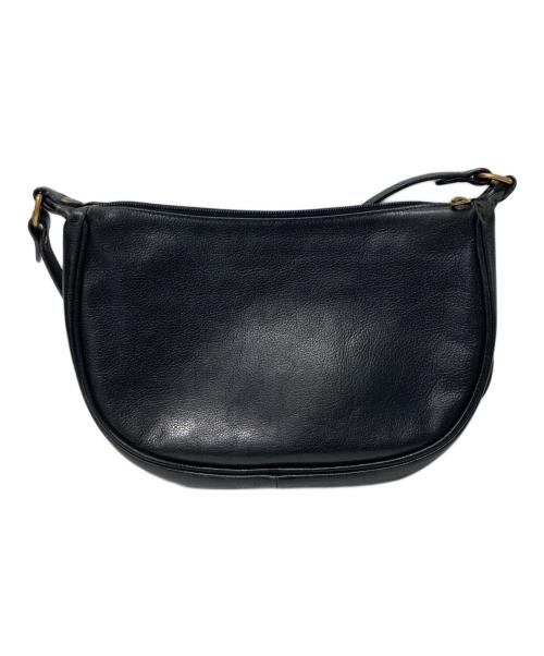 IL BISONTE（イル ビゾンテ）IL BISONTE (イル ビゾンテ) レザーショルダーバッグ ブラックの古着・服飾アイテム
