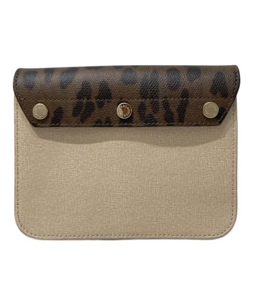 FURLA（フルラ）FURLA (フルラ) メトロポリスショルダーバッグ ブラウン×ベージュの古着・服飾アイテム