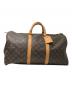 LOUIS VUITTON（ルイ ヴィトン）の古着「キーポル50ボストンバッグ」｜ブラウン