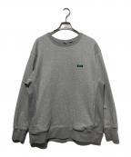 NANGAナンガ）の古着「ECO HYBRID MINI BOX LOGO EMBROIDERY SWEATSHIRT」｜グレー