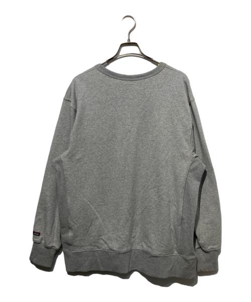 NANGA（ナンガ）NANGA (ナンガ) ECO HYBRID MINI BOX LOGO EMBROIDERY SWEATSHIRT グレー サイズ:XLの古着・服飾アイテム