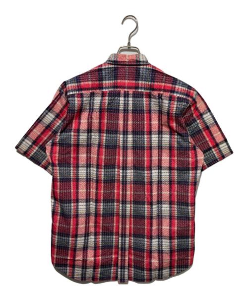 COMME des GARCONS HOMME（コムデギャルソン オム）COMME des GARCONS HOMME (コムデギャルソン オム) ボックスシルエットチェックシャツ レッド サイズ:無しの古着・服飾アイテム