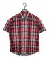 COMME des GARCONS HOMME（コムデギャルソン オム）の古着「ボックスシルエットチェックシャツ」｜レッド