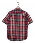 COMME des GARCONS HOMME (コムデギャルソン オム) ボックスシルエットチェックシャツ レッド サイズ:無し：18000円