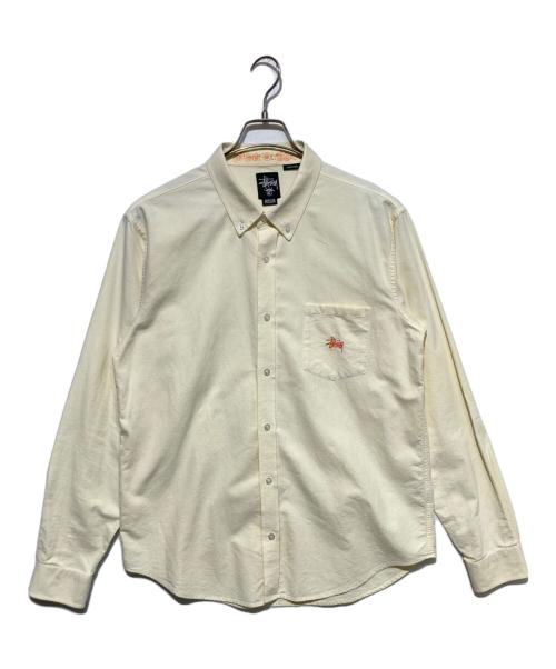 stussy（ステューシー）stussy (ステューシー) ボタンダウンシャツ アイボリー サイズ:Mの古着・服飾アイテム