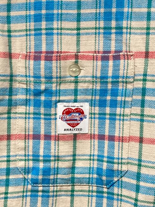 CHALLENGER（チャレンジャー）CHALLENGER (チャレンジャー) CHECK SHRIT ホワイト×ブルー サイズ:Mの古着・服飾アイテム