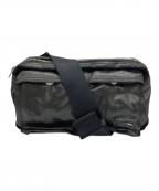 PORTERポーター）の古着「コーティングキャンバス ショルダーバッグ」｜ブラック