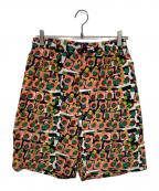 HERALBONYヘラルボニー）の古着「リラックスショーツ「タイトル未定」」｜オレンジ