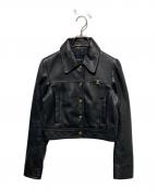 COACHコーチ）の古着「レザージャケット」｜ブラック