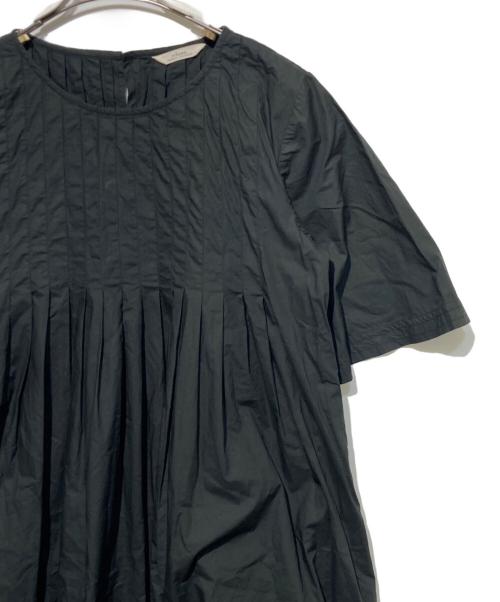 JOURNAL STANDARD relume（ジャーナルスタンダード レリューム）JOURNAL STANDARD relume (ジャーナルスタンダード レリューム) コットンポプリンタックワンピース ブラック サイズ:Freeの古着・服飾アイテム