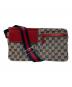 GUCCI（グッチ）の古着「GG柄ウエストバッグ」｜ネイビー×ベージュ×レッド