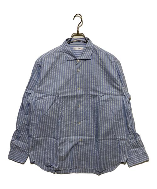 sans limite（サンリミット）Sans limite (サンリミット) ワイドスプレッドシャツ ブルー サイズ:1の古着・服飾アイテム