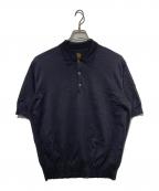 BATONERバトナ―）の古着「SEAISLAND COTTON POLO SHORT」｜チャコールグレー