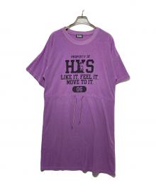 Hysteric Glamour（ヒステリックグラマー）の古着「カットソーワンピース」｜パープル